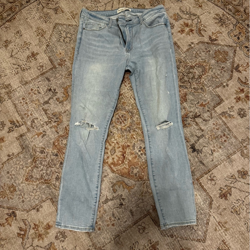 Light Blue Distressed Jeans